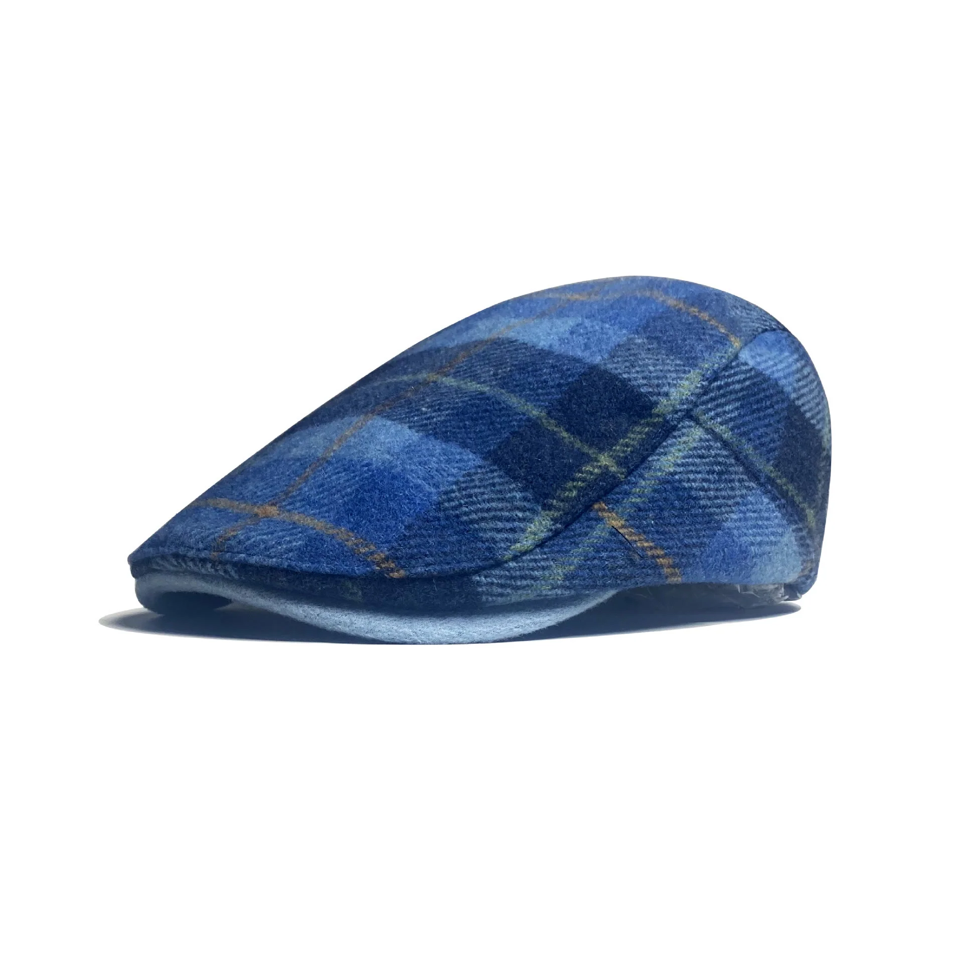 Men's Checkered Pattern Traditional Beret Hat - Image 3