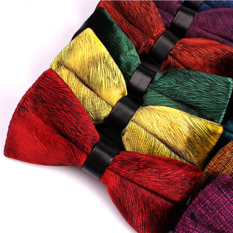 Men's Chic Luxury Velvet Banquet Suit Bow Tie - Image 5