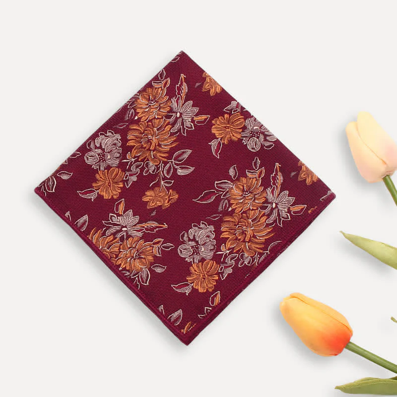 Men's Chrysanthemum Floral Casual Wear Necktie - Image 4