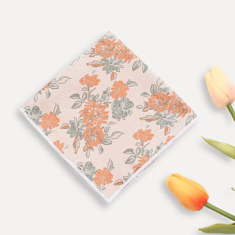 Men's Chrysanthemum Floral Casual Wear Necktie - Image 6