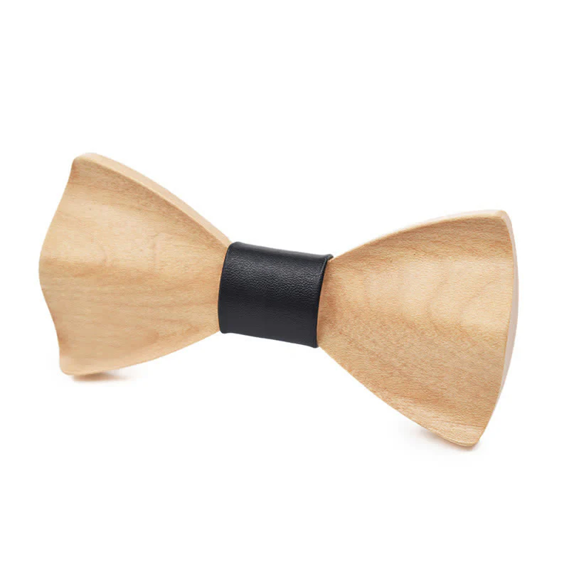 Men's Classic Maple Wooden Bow Tie - Image 14
