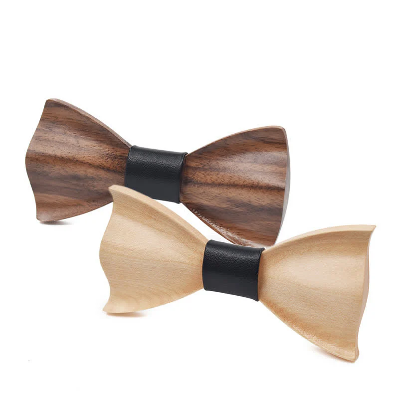 Men's Classic Maple Wooden Bow Tie - Image 2