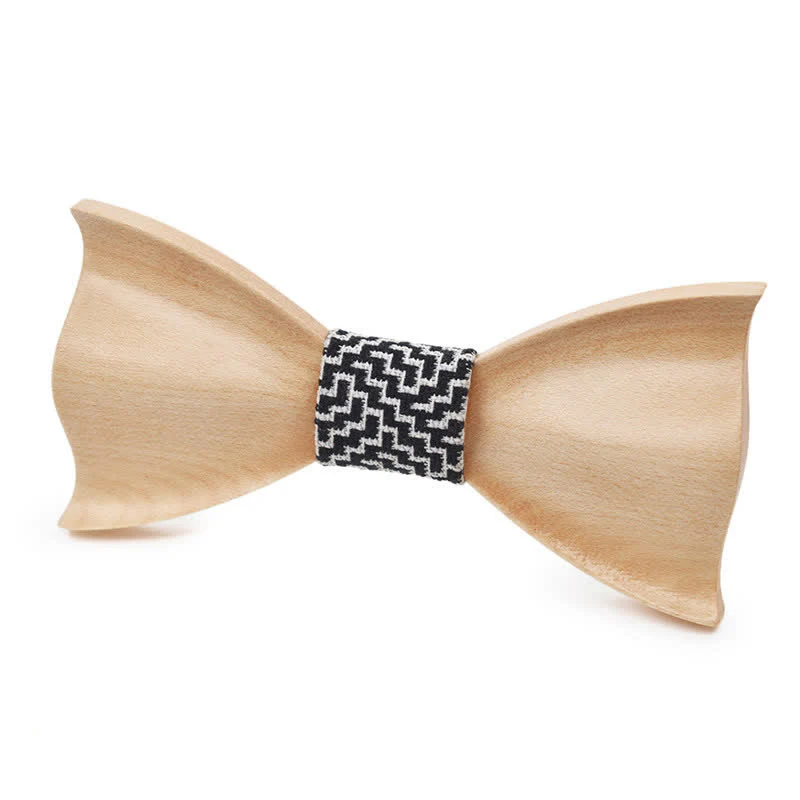 Men's Classic Maple Wooden Bow Tie - Image 21