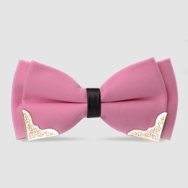 Men's Classic Metal Gold Bow Tie - Image 6