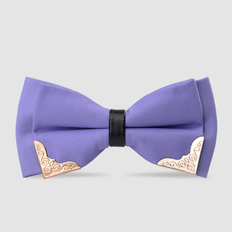 Men's Classic Metal Gold Bow Tie - Image 9