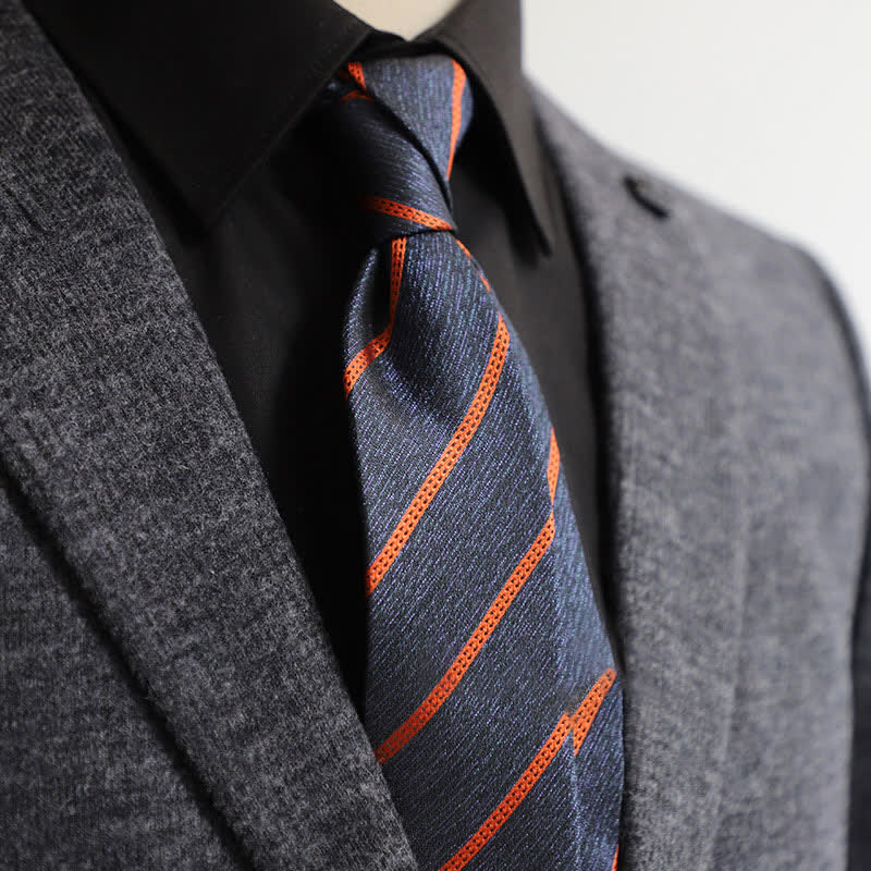 Men's Classic Pin-Striped Formal Necktie - Image 17
