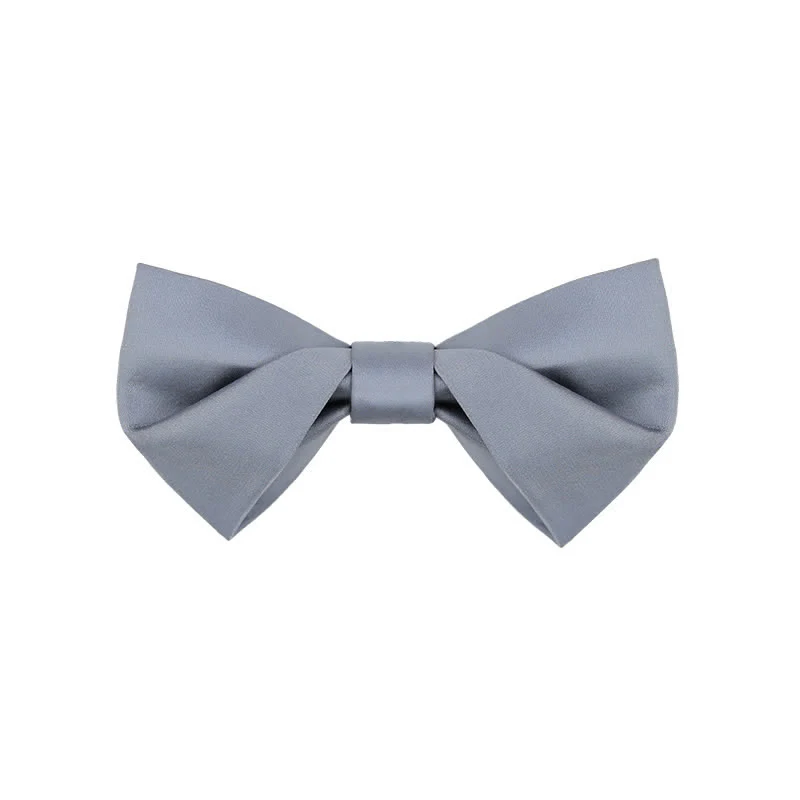 Men's Classic Simple Solid Color Wedding Bow Tie - Image 11