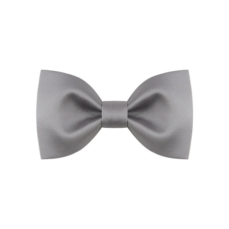 Men's Classic Simple Solid Color Wedding Bow Tie - Image 12