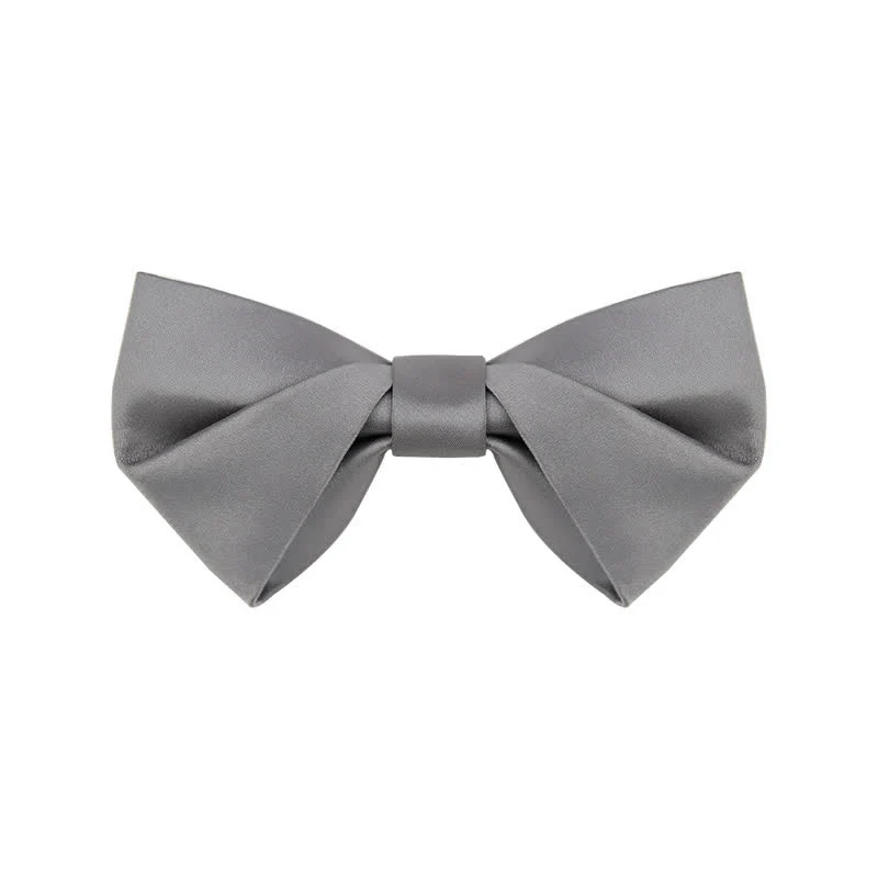 Men's Classic Simple Solid Color Wedding Bow Tie - Image 13