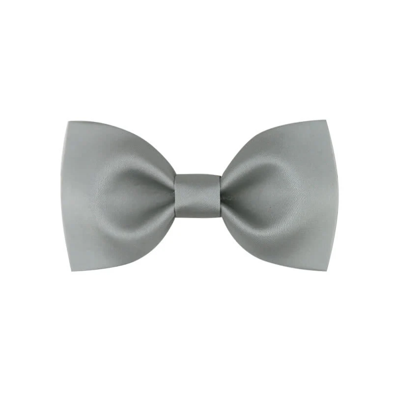 Men's Classic Simple Solid Color Wedding Bow Tie - Image 14