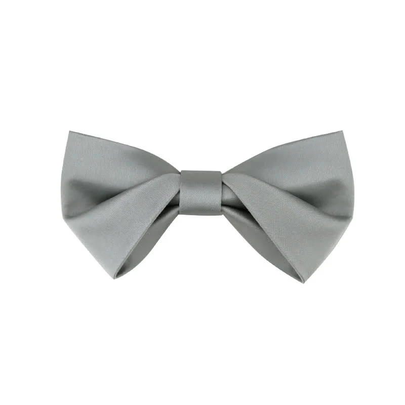 Men's Classic Simple Solid Color Wedding Bow Tie - Image 15