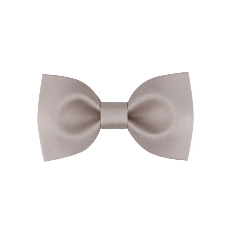Men's Classic Simple Solid Color Wedding Bow Tie - Image 16
