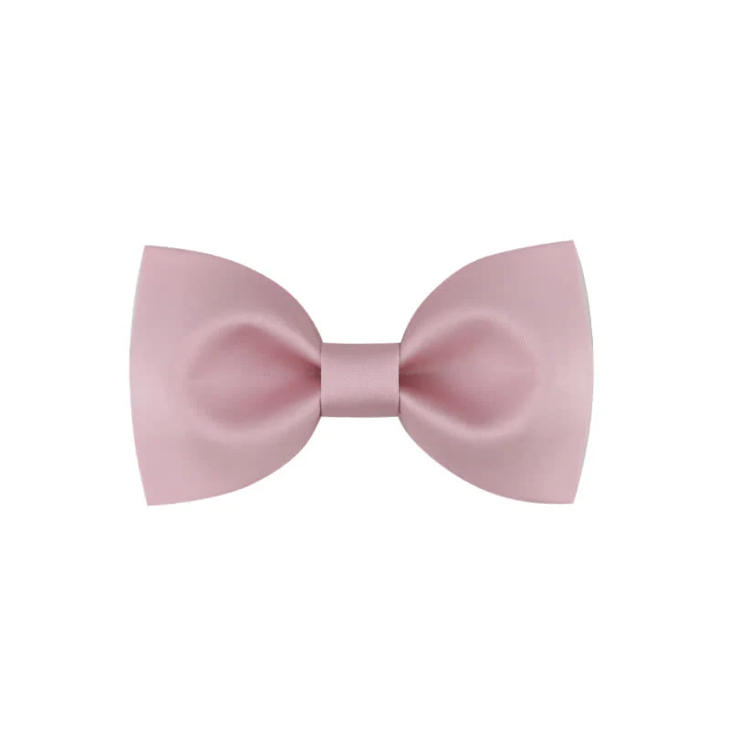 Men's Classic Simple Solid Color Wedding Bow Tie - Image 22