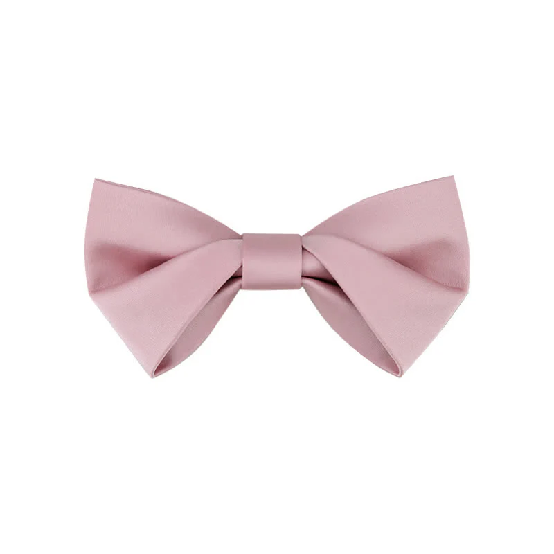 Men's Classic Simple Solid Color Wedding Bow Tie - Image 23