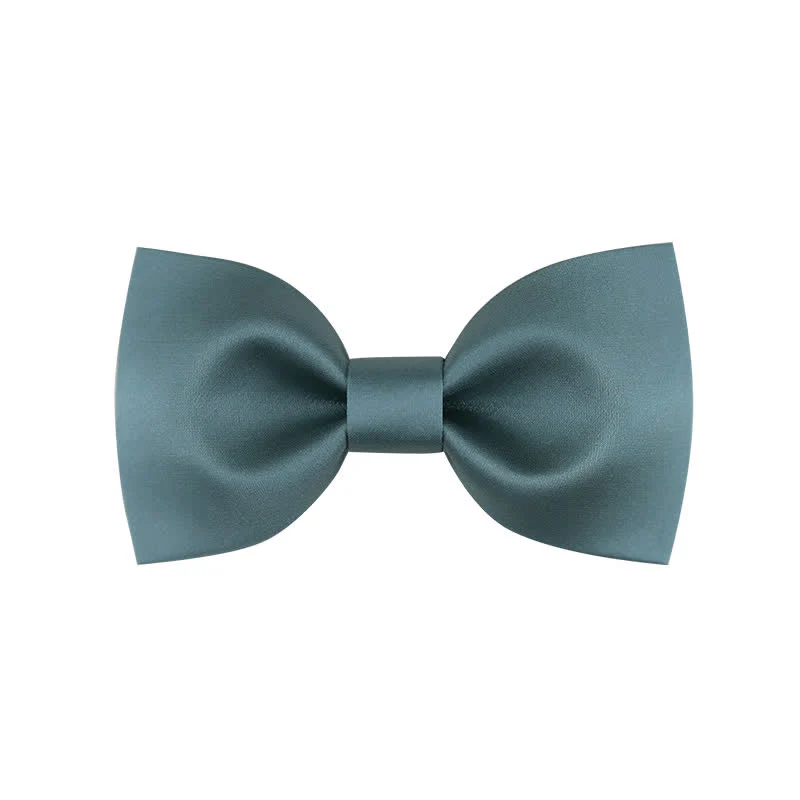 Men's Classic Simple Solid Color Wedding Bow Tie - Image 8