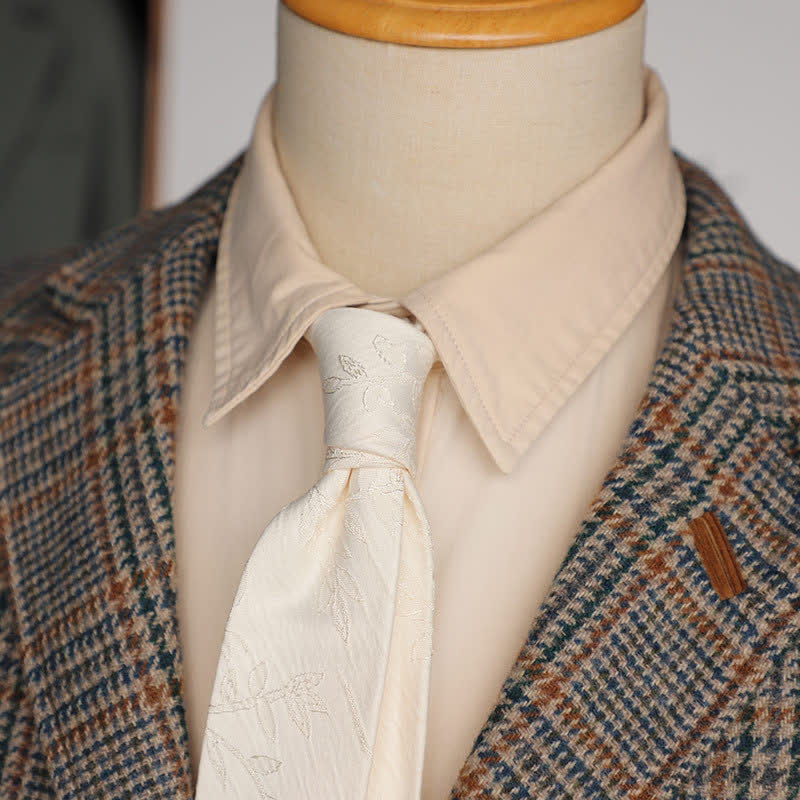 Men's Classic Stereoscopic Floral Design Necktie - Image 2