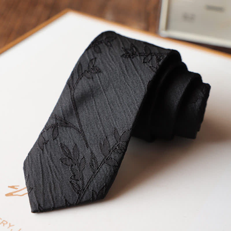 Men's Classic Stereoscopic Floral Design Necktie - Image 5