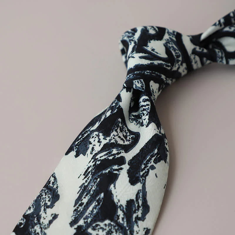 Men's Classical Abstract Painting Necktie - Image 18