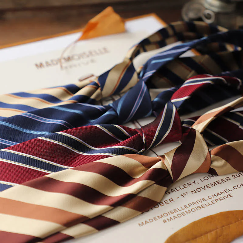 Men's Classical Daily Office Striped Necktie - Image 3