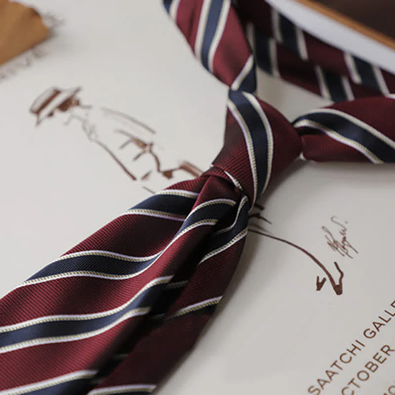 Men's Classical Daily Office Striped Necktie - Image 9