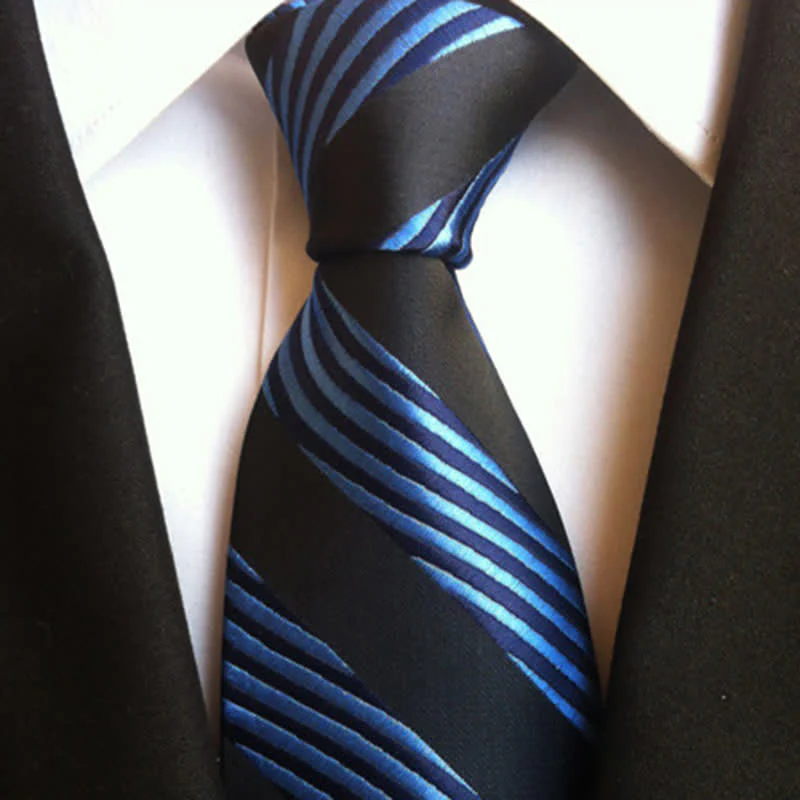 Men's Classy Colorful Striped Necktie - Image 5