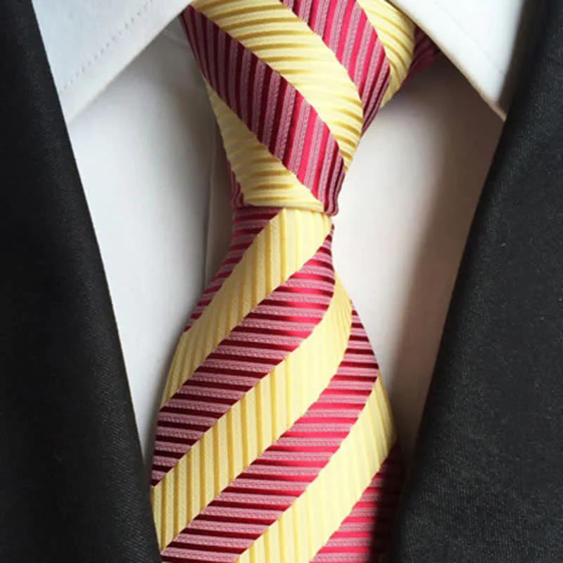 Men's Classy Colorful Striped Necktie - Image 8
