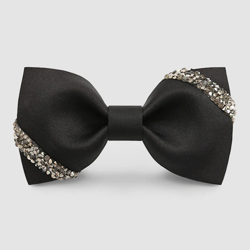 Men's Classy Rhinestone Wedding Bow Tie - Image 4