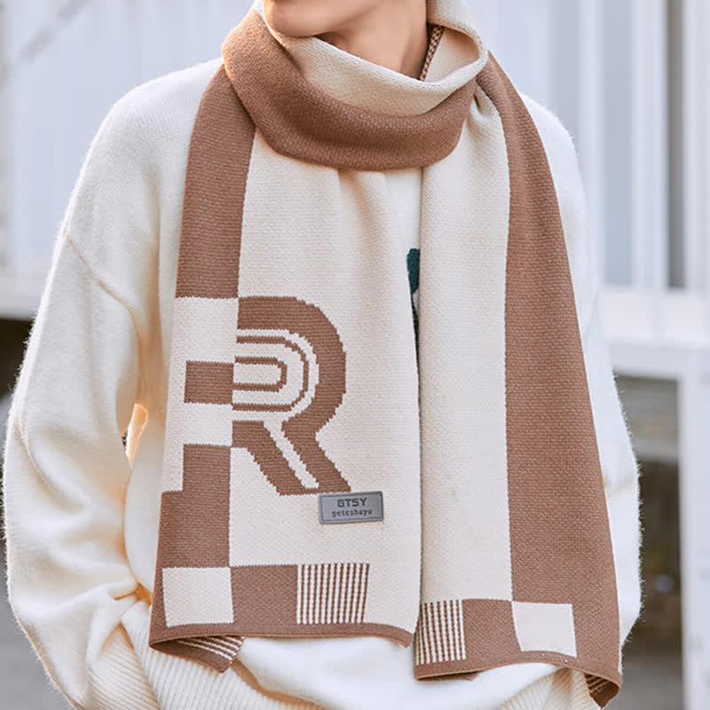 Men's Cold Weather Striped Block Long Scarf - Image 4