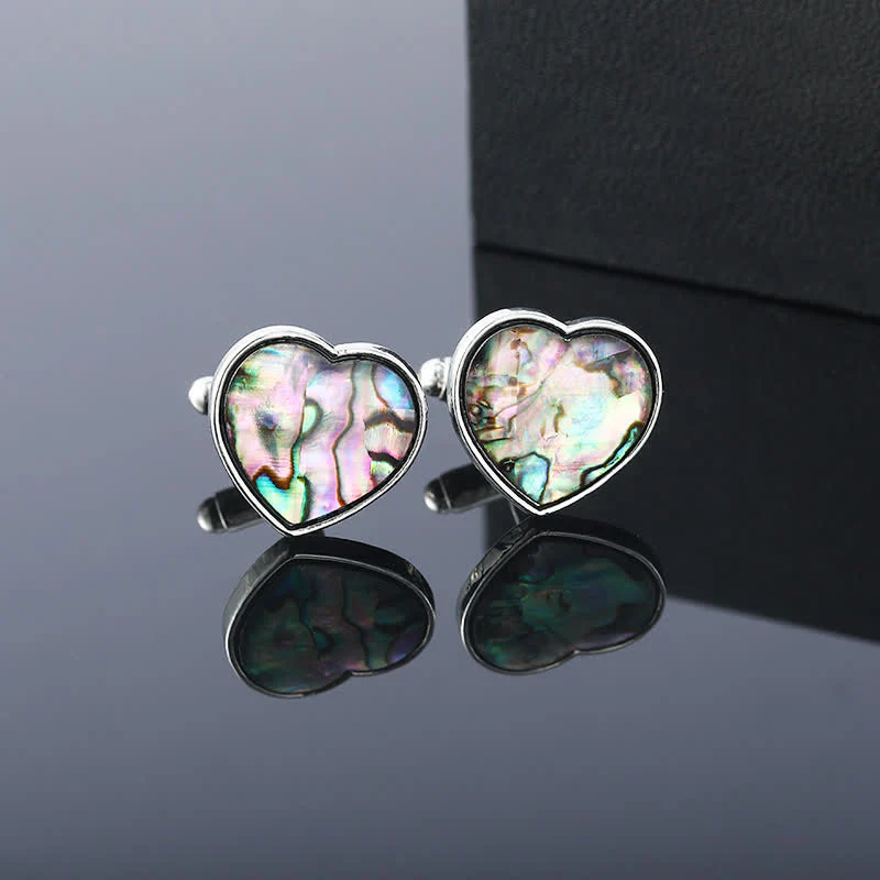 Men's Colorful Abalone Shell Stone Shirt Cufflinks - Image 10