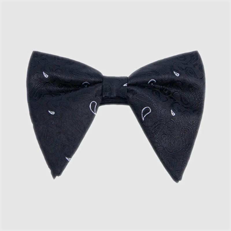 Men's Colorful Paisley Oversized Pointed Bow Tie