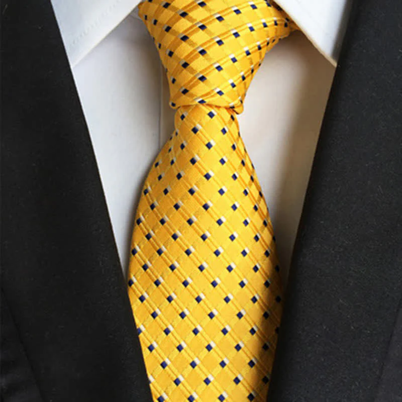 Men's Contrasting Colors Plaid Casual Necktie - Image 7