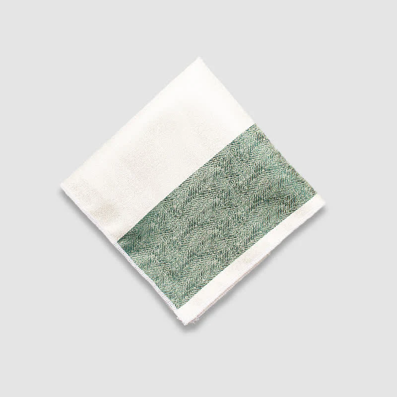 Men's Contrasting Colors Thick Stripes Pocket Square - Image 4