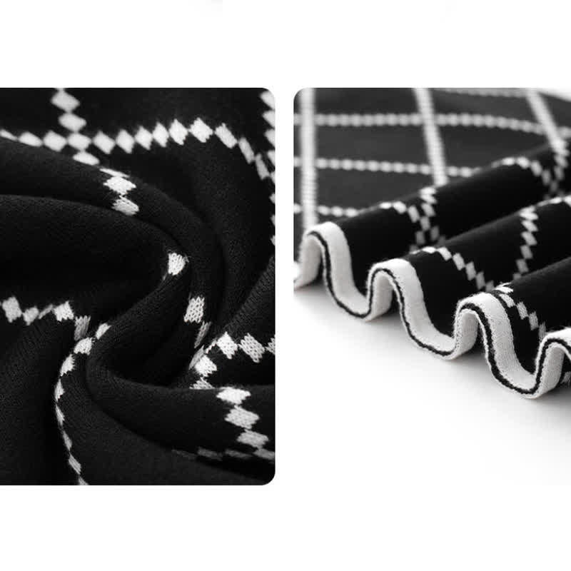 Men's Corporate Elegance Diamond Pattern Business Scarf - Image 7