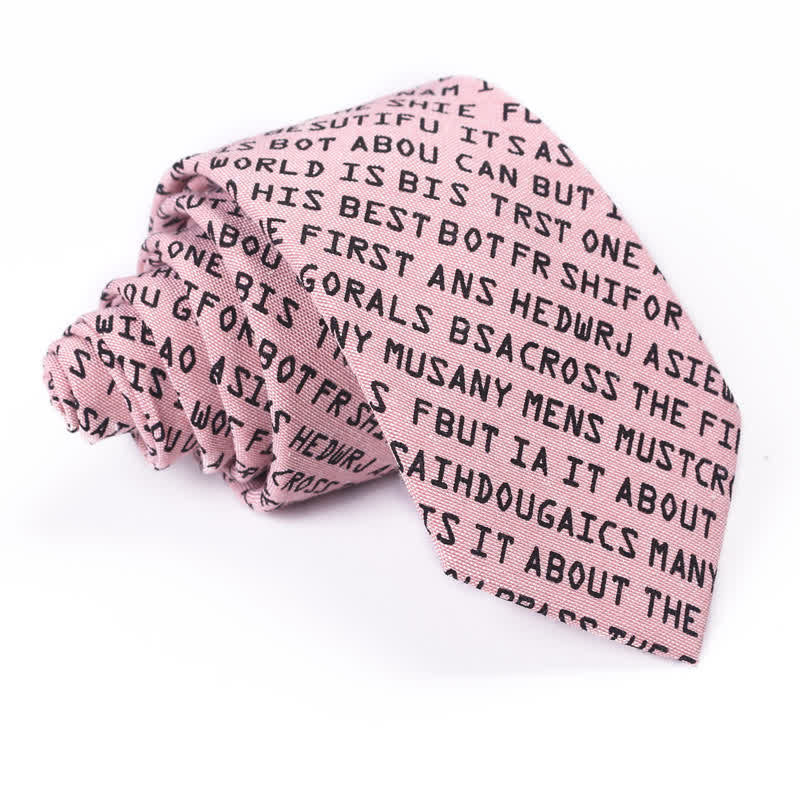 Men's Creative Casual English Letter Necktie - Image 9