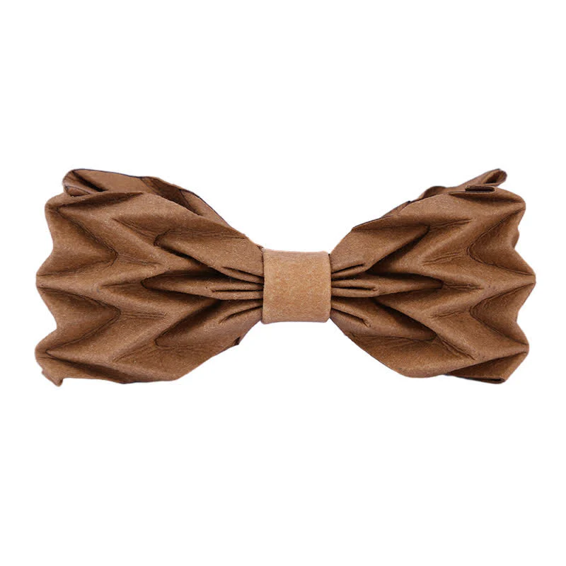 Men's Creative Environmental Kraft Paper Bow Tie - Image 15