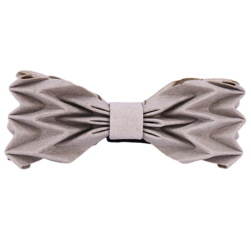 Men's Creative Environmental Kraft Paper Bow Tie - Image 20