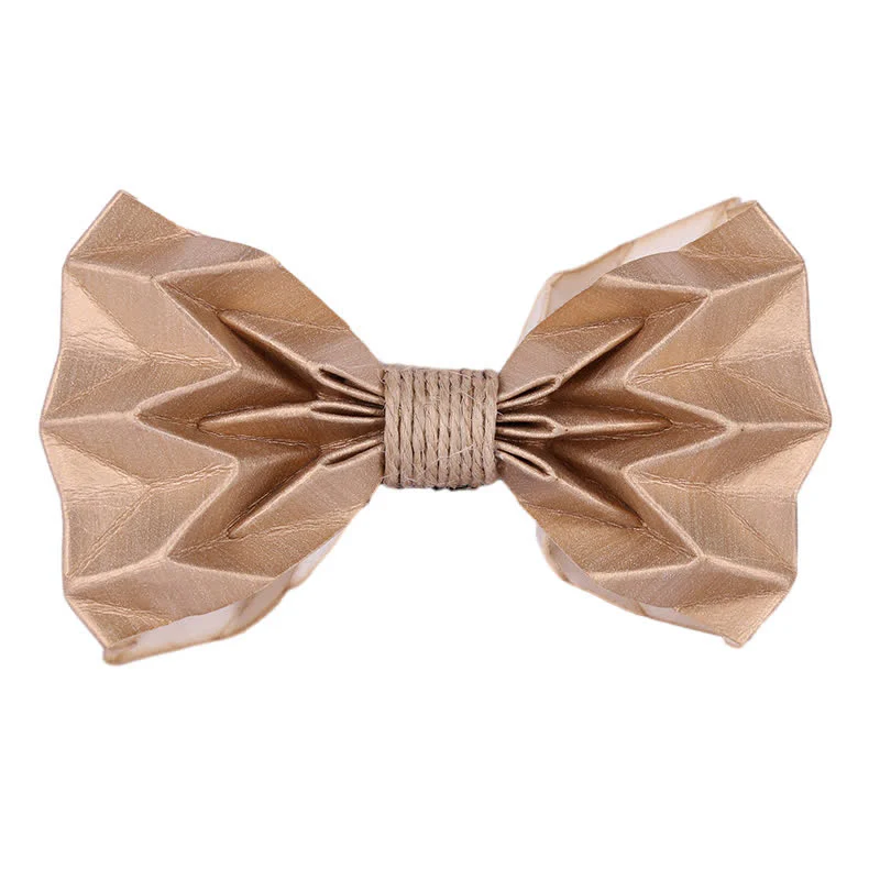 Men's Creative Environmental Kraft Paper Bow Tie - Image 3