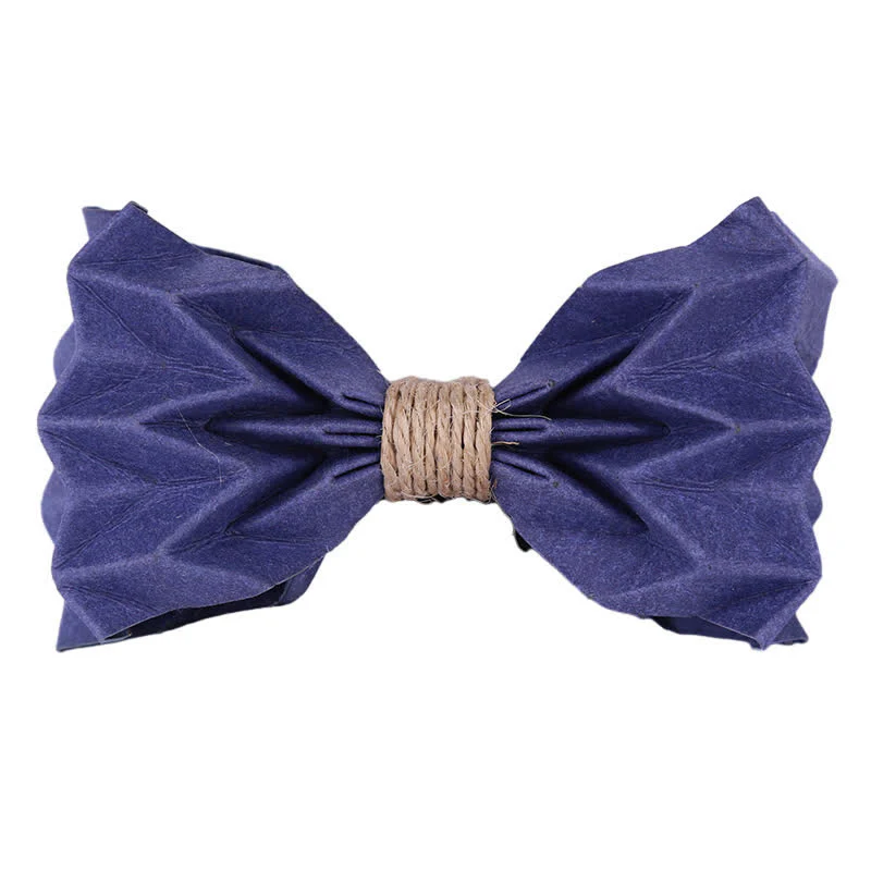 Men's Creative Environmental Kraft Paper Bow Tie - Image 5