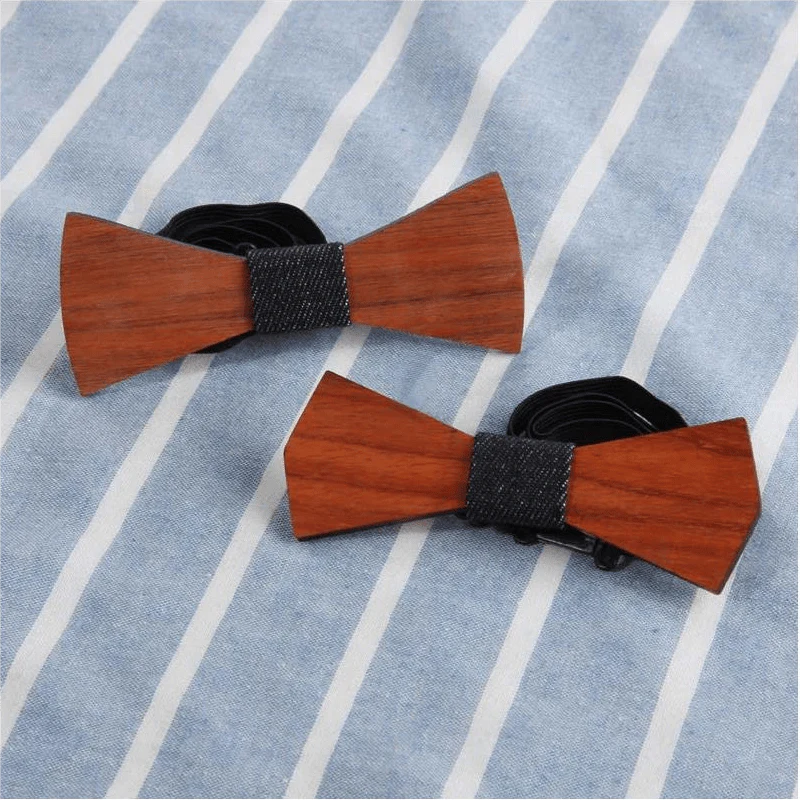Men's Creative Funny Wooden Bow Tie - Image 15