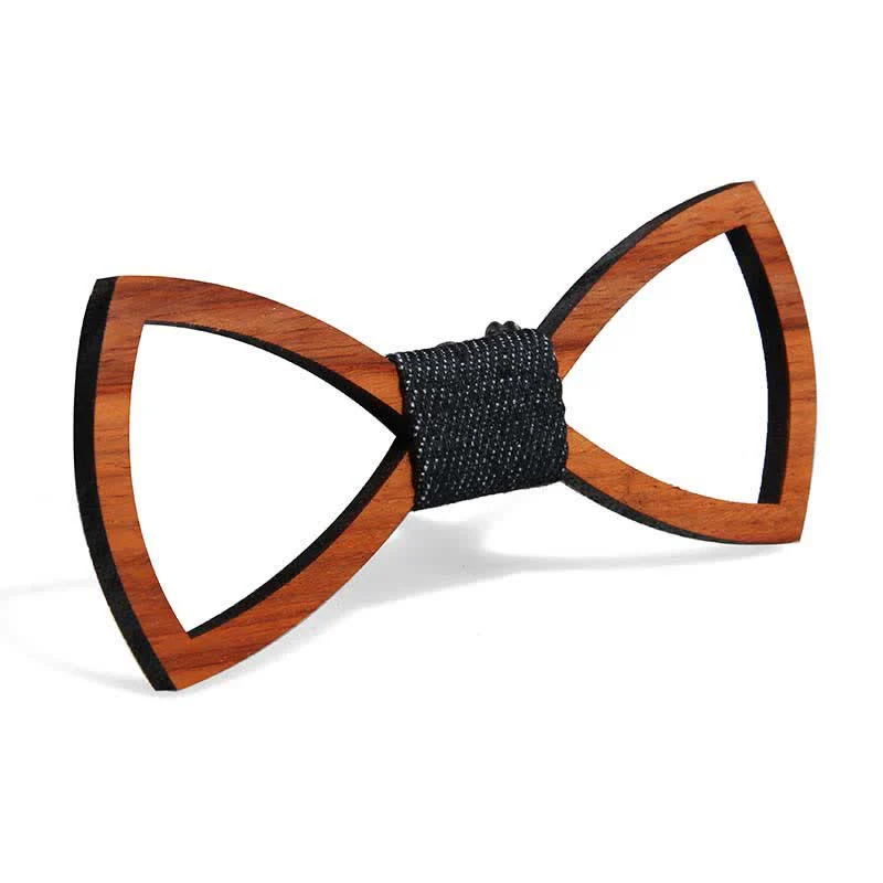 Men's Creative Funny Wooden Bow Tie - Image 4