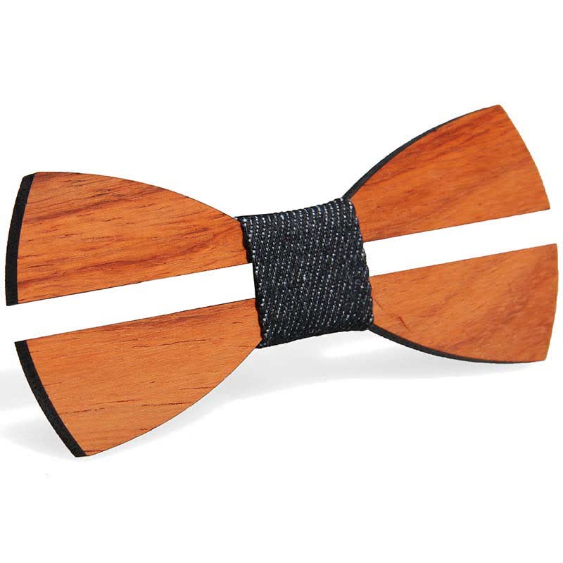 Men's Creative Funny Wooden Bow Tie - Image 7