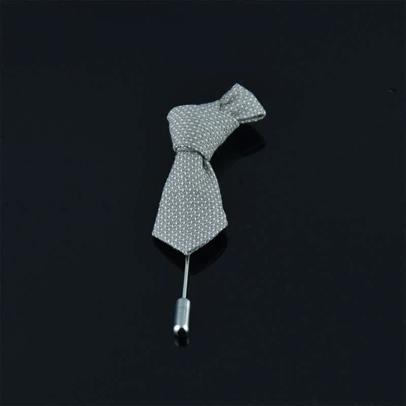 Men's Creative Mini Necktie Shape Wedding Cloth Lapel Pin - Image 11
