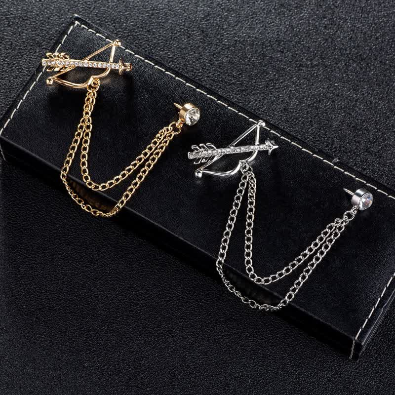 Men's Cupid Arrow Chain Brooch - Image 2