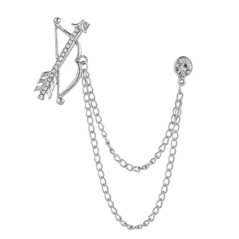 Men's Cupid Arrow Chain Brooch - Image 4