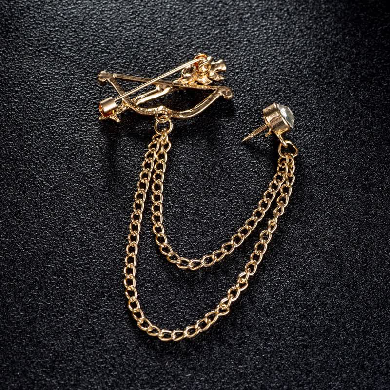 Men's Cupid Arrow Chain Brooch - Image 6