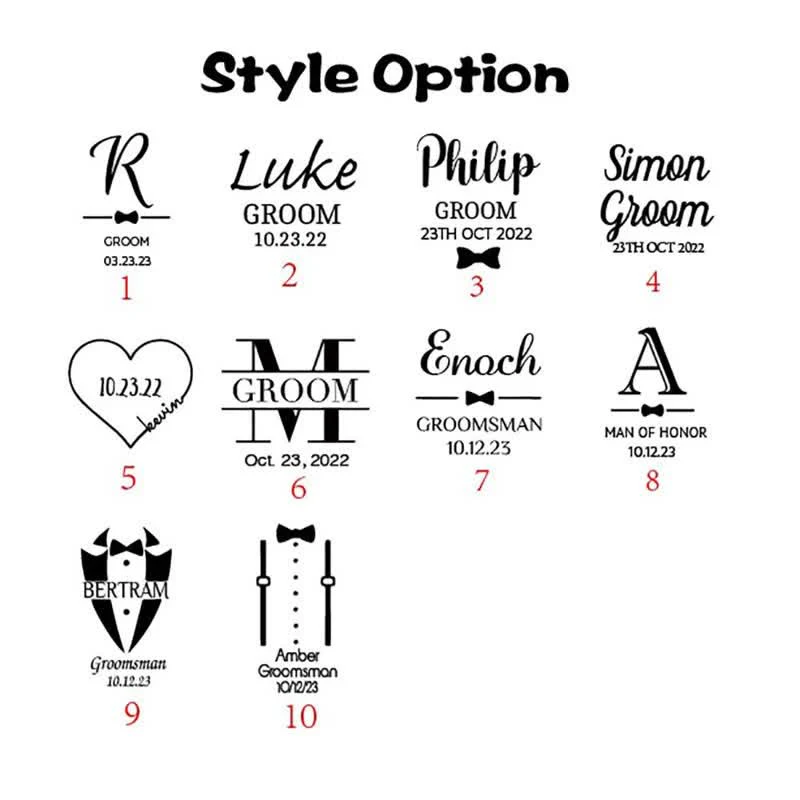 Men's Custom Name Black Groomsmen Wedding Crew Socks - Image 3