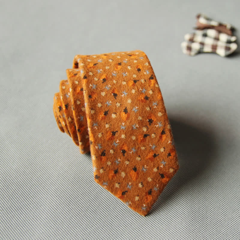Men's Cute Fresh Floral Casual Cotton Necktie - Image 10