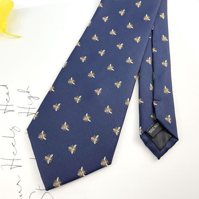 Men's Cute Honey Bee Casual Motifs Necktie - Image 6