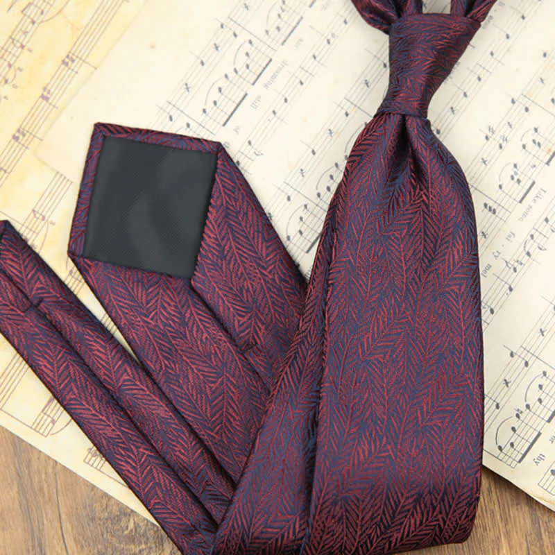 Men's Daily Slim Leaves Classic Floral Necktie - Image 4