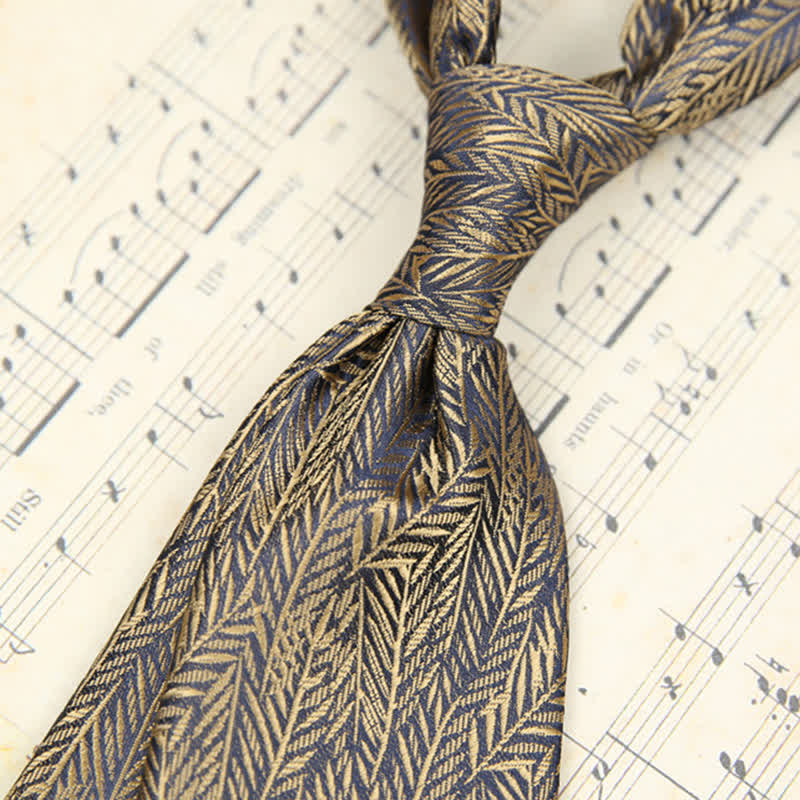 Men's Daily Slim Leaves Classic Floral Necktie - Image 5
